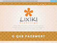 Tablet Screenshot of lixiki.com.br